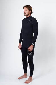 Sarvo Series 3x2mm Full Length Steamer - Black Neoprene, White Logo